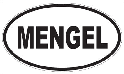 MENGEL - Oval Magnet