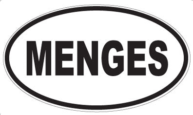 MENGES - Oval Magnet