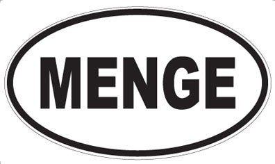 MENGE - Oval Magnet