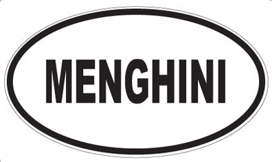 MENGHINI - Oval Sticker