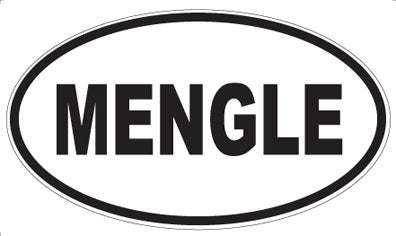 MENGLE - Oval Magnet