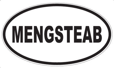 MENGSTEAB - Oval Magnet