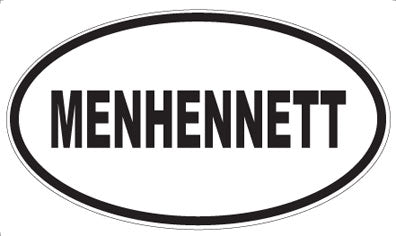 MENHENNETT - Oval Magnet