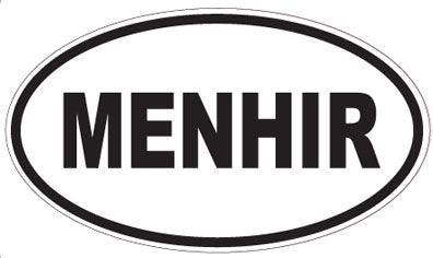 MENHIR - Oval Sticker
