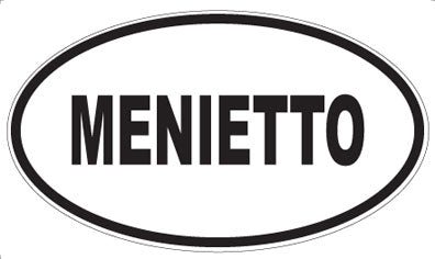 MENIETTO - Oval Sticker