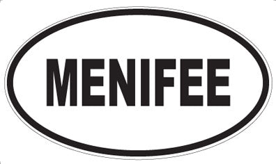 MENIFEE - Oval Magnet