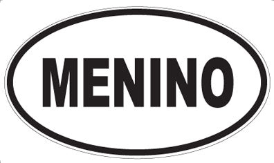 MENINO - Oval Sticker