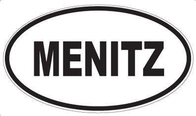 MENITZ - Oval Magnet