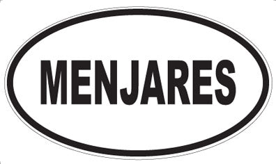MENJARES - Oval Magnet