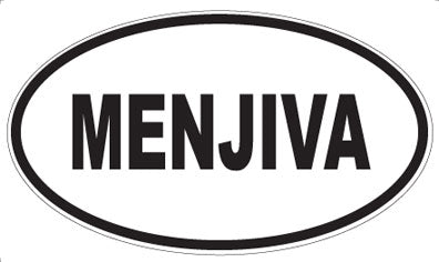 MENJIVA - Oval Magnet