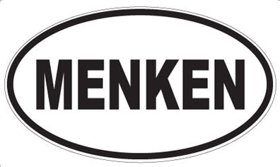 MENKEN - Oval Magnet