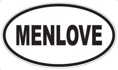 MENLOVE - Oval Magnet