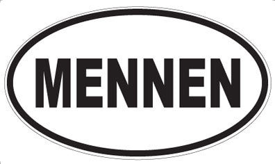 MENNEN - Oval Magnet