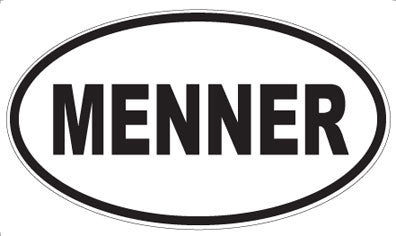 MENNER - Oval Sticker