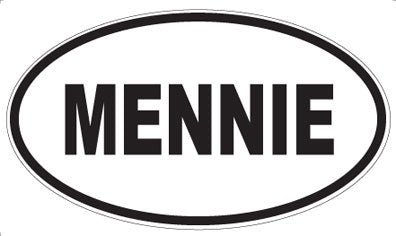 MENNIE - Oval Magnet
