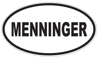 MENNINGER - Oval Magnet