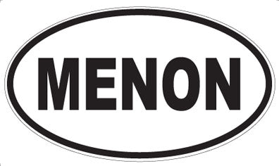 MENON - Oval Sticker