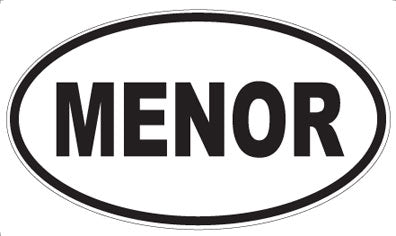 MENOR - Oval Magnet