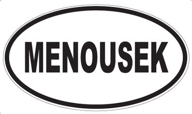 MENOUSEK - Oval Magnet