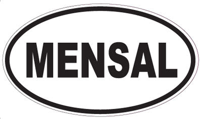 MENSAL - Oval Sticker