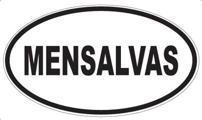 MENSALVAS - Oval Magnet