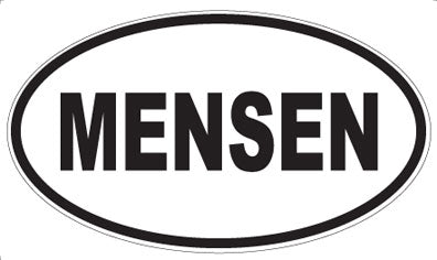 MENSEN - Oval Sticker