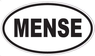 MENSE - Oval Magnet