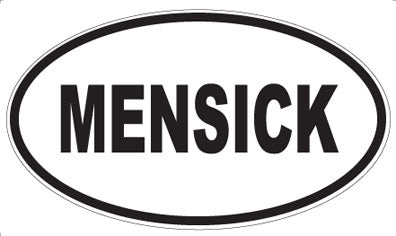 MENSICK - Oval Sticker