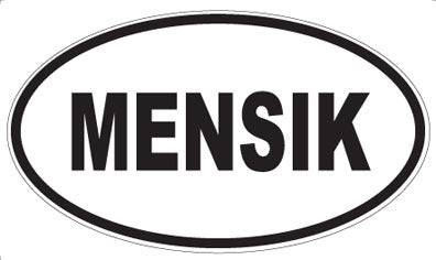 MENSIK - Oval Magnet