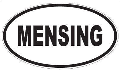 MENSING - Oval Magnet