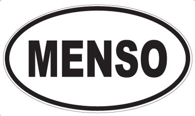 MENSO - Oval Sticker