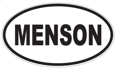 MENSON - Oval Magnet