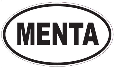 MENTA - Oval Sticker