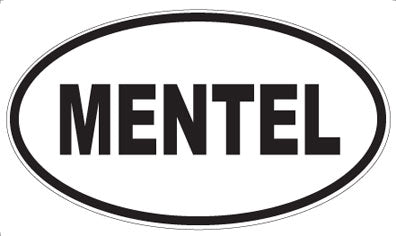 MENTEL - Oval Sticker