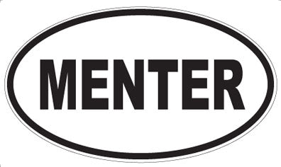 MENTER - Oval Sticker