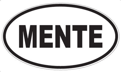 MENTE - Oval Magnet