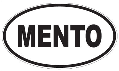 MENTO - Oval Sticker