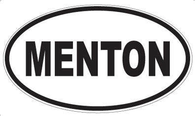 MENTON - Oval Magnet