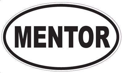 MENTOR - Oval Sticker