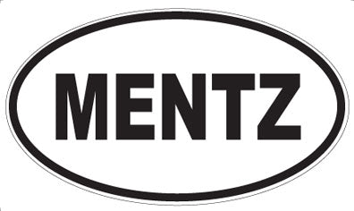 MENTZ - Oval Sticker