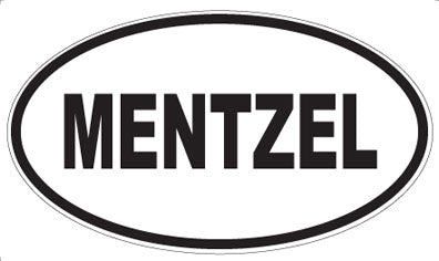 MENTZEL - Oval Sticker