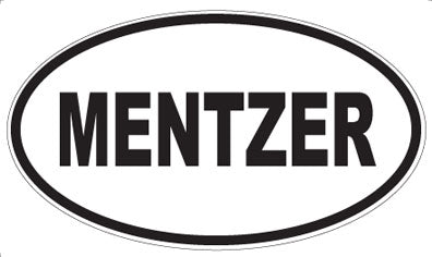 MENTZER - Oval Sticker