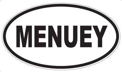 MENUEY - Oval Magnet