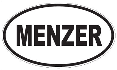 MENZER - Oval Sticker