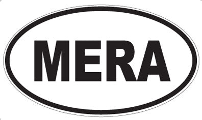 MERA - Oval Sticker