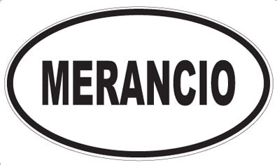 MERANCIO - Oval Sticker