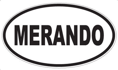 MERANDO - Oval Sticker