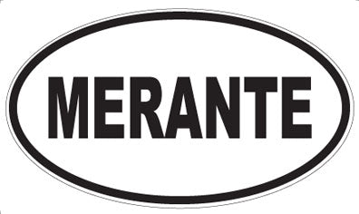 MERANTE - Oval Sticker