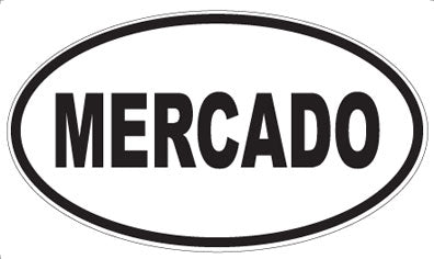 MERCADO - Oval Sticker