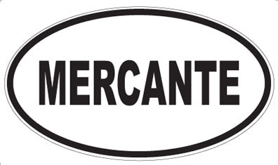 MERCANTE - Oval Sticker